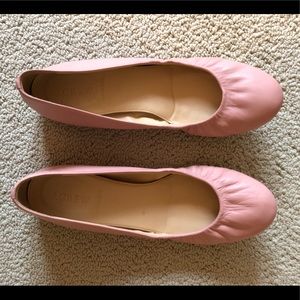 J.Crew CeCe Leather Flats in Blush Pink Size 8.5